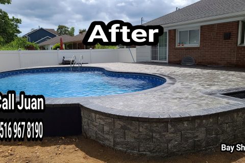 Pool Coping & Bluestone Work